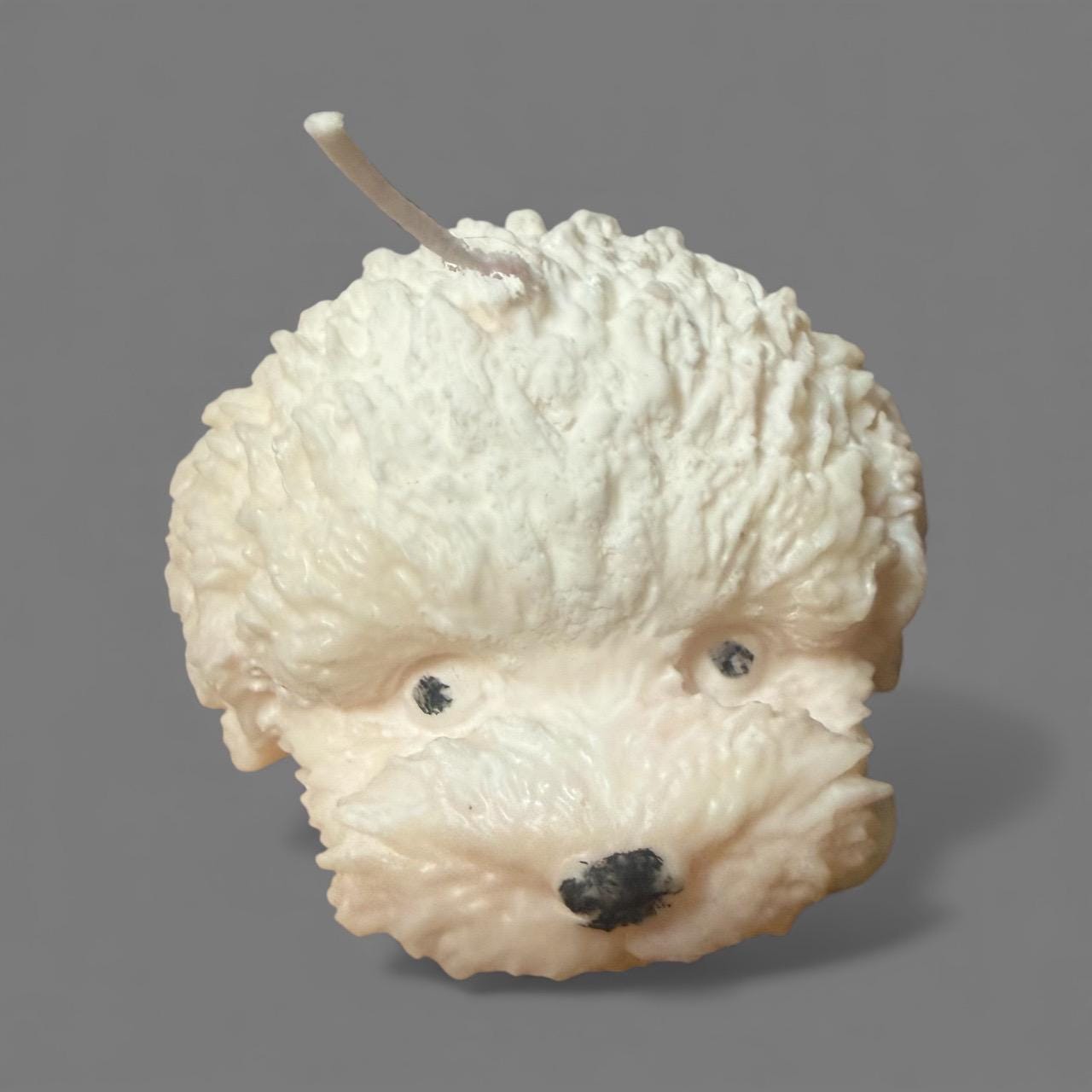 Handmade Realistic Dog Face Soy Wax Candle, Dog Lover Gift