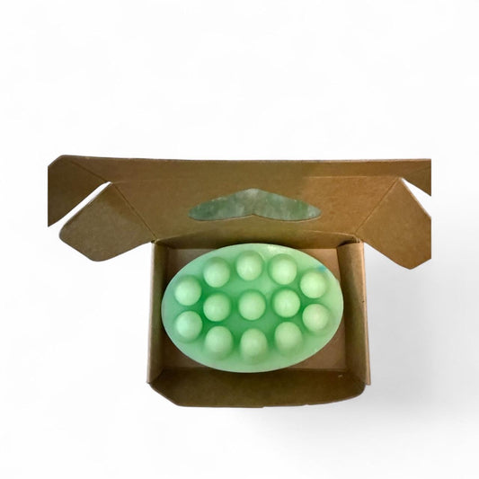 Handmade Aloe & Cocoa Butter Massage Soap Bar – Vanilla Scent | Natural No-Dye Organic Soap