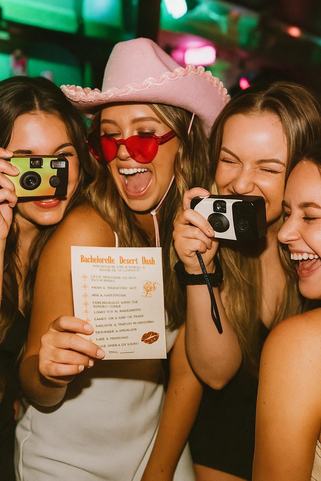 Bachelorette Desert Dash Game | Fun Girls' Night Out Game | Bachelorette Party Activity Card