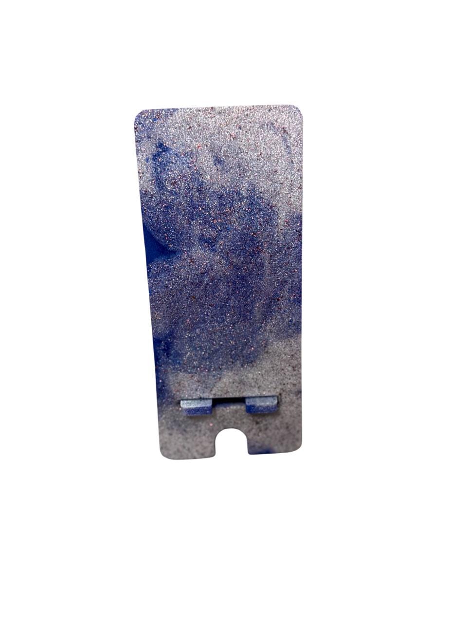 Glitter Resin Phone Stand – Handmade, Aesthetic Desk Accessory