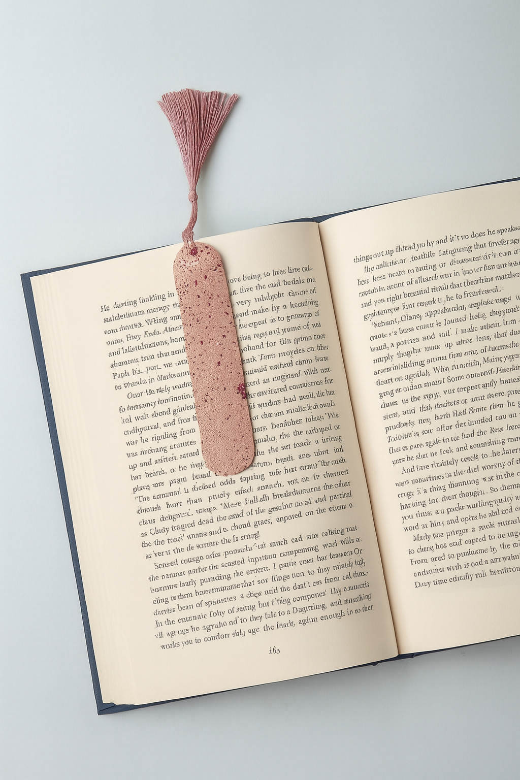 📚 Handmade Speckled Clay Bookmarks with Tassel | Unique Gift for Book Lovers, Teachers, or Students