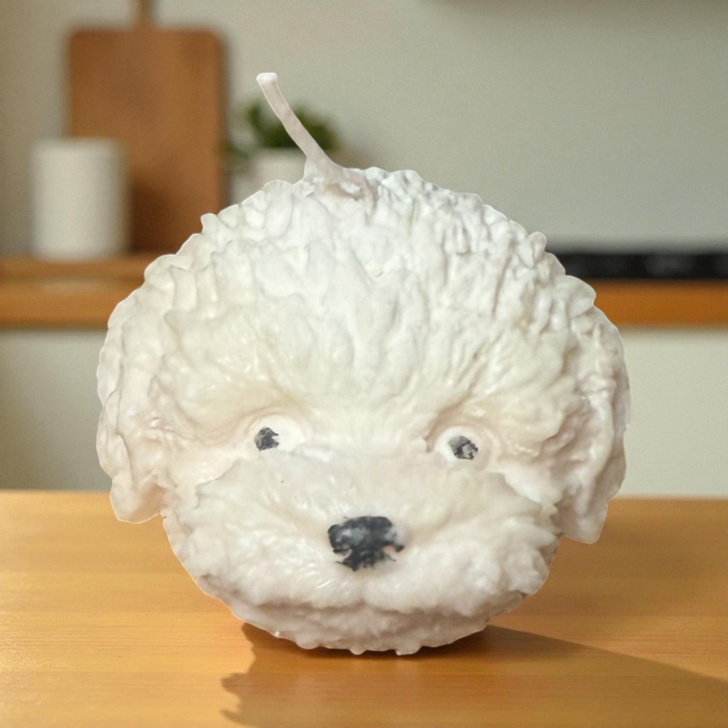 Handmade Realistic Dog Face Candle