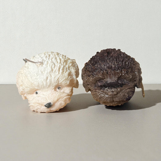 Handmade Realistic Dog Face Candle