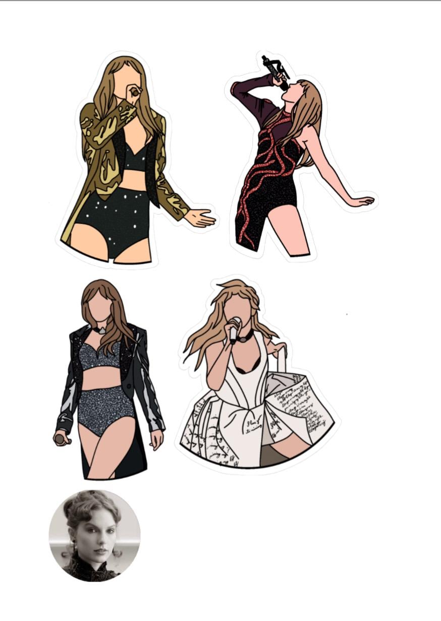 TS TTPD Era Inspired Sticker Pack  | Waterproof Vinyl Stickers | Swiftie Merch