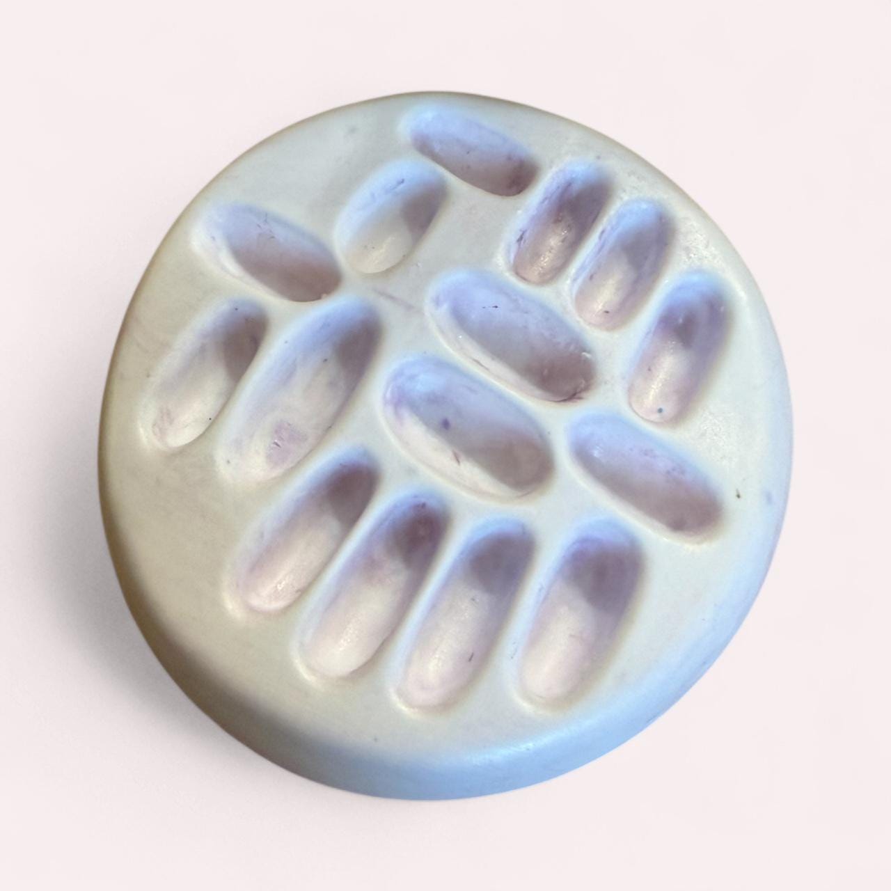 Flat Ceramic Ring Holder: Handmade Glazed Jewelry Tray for Dresser or Vanity